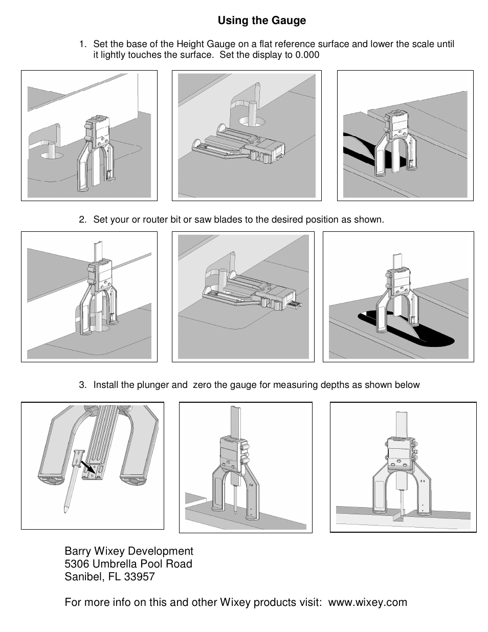 Wixey WR25 Mini Digital Height Gauge User Manual | Page 2 / 2