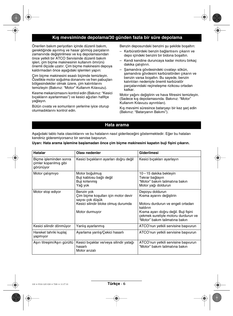 Atco ROYALE 20E I/C User Manual | Page 100 / 104