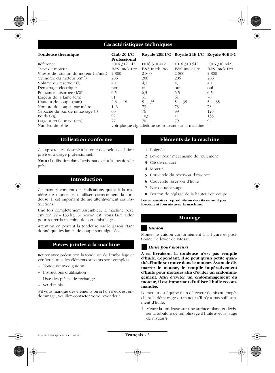 Atco ROYALE 20E I/C User Manual | Page 21 / 104