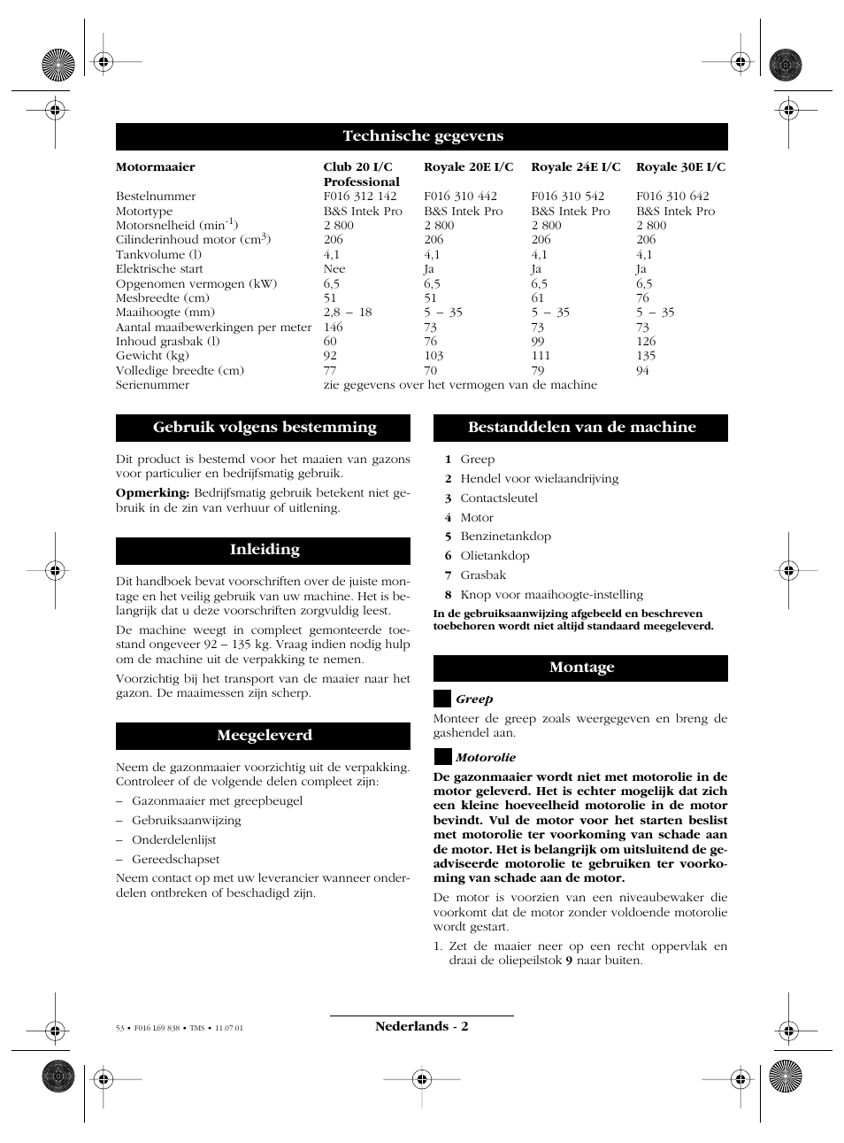 Atco ROYALE 20E I/C User Manual | Page 53 / 104