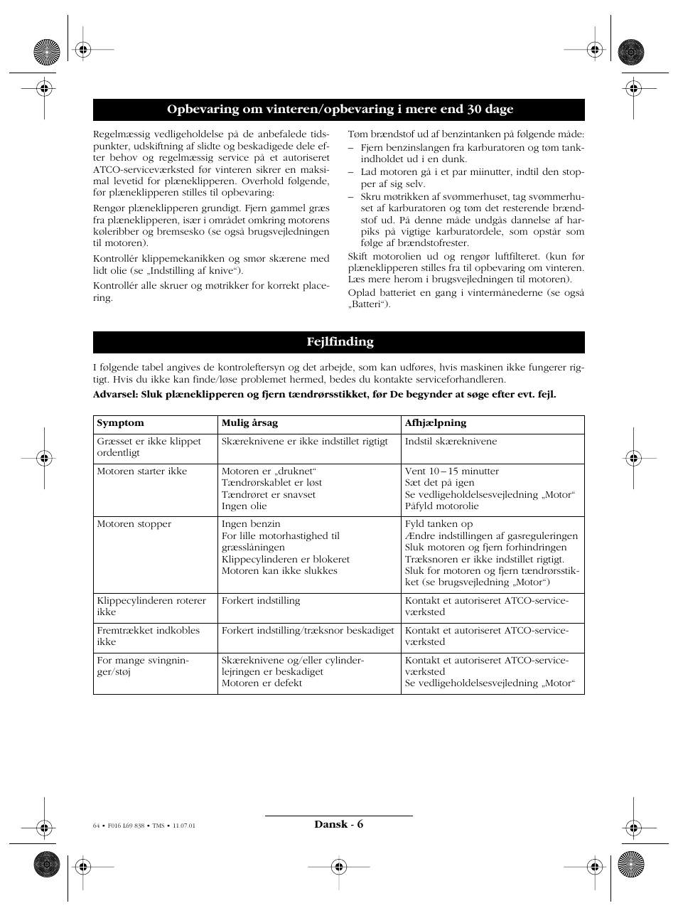Atco ROYALE 20E I/C User Manual | Page 64 / 104