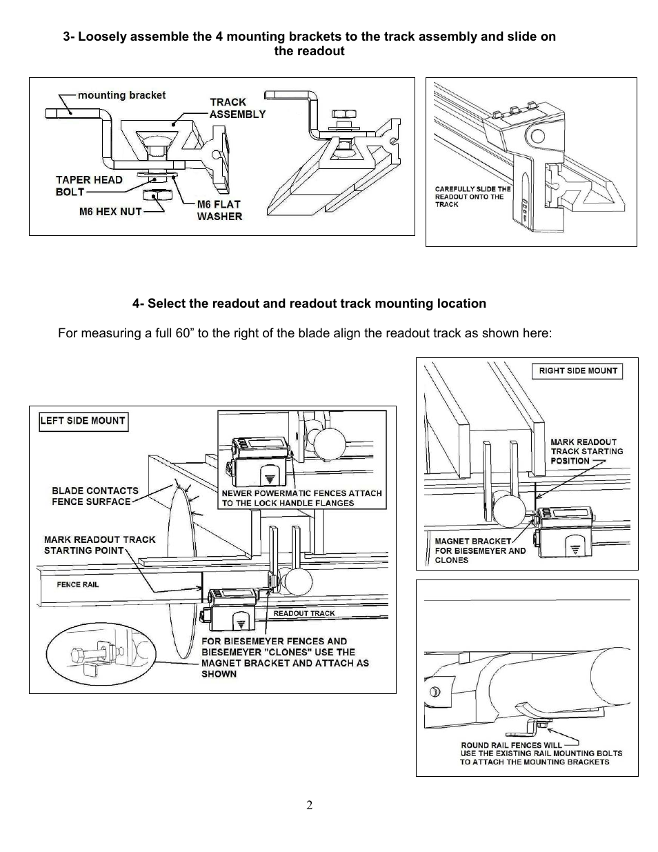 Wixey WR700 DIGITAL FENCE READOUT User Manual | Page 2 / 8