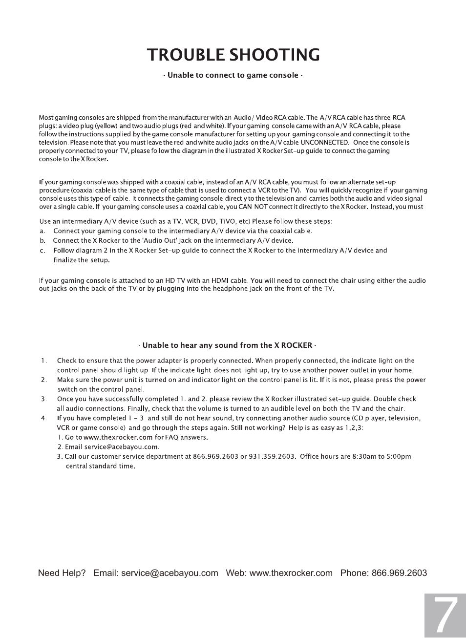 Sync manual 7.pdf | X Rockers 06109 User Manual | Page 7 / 8