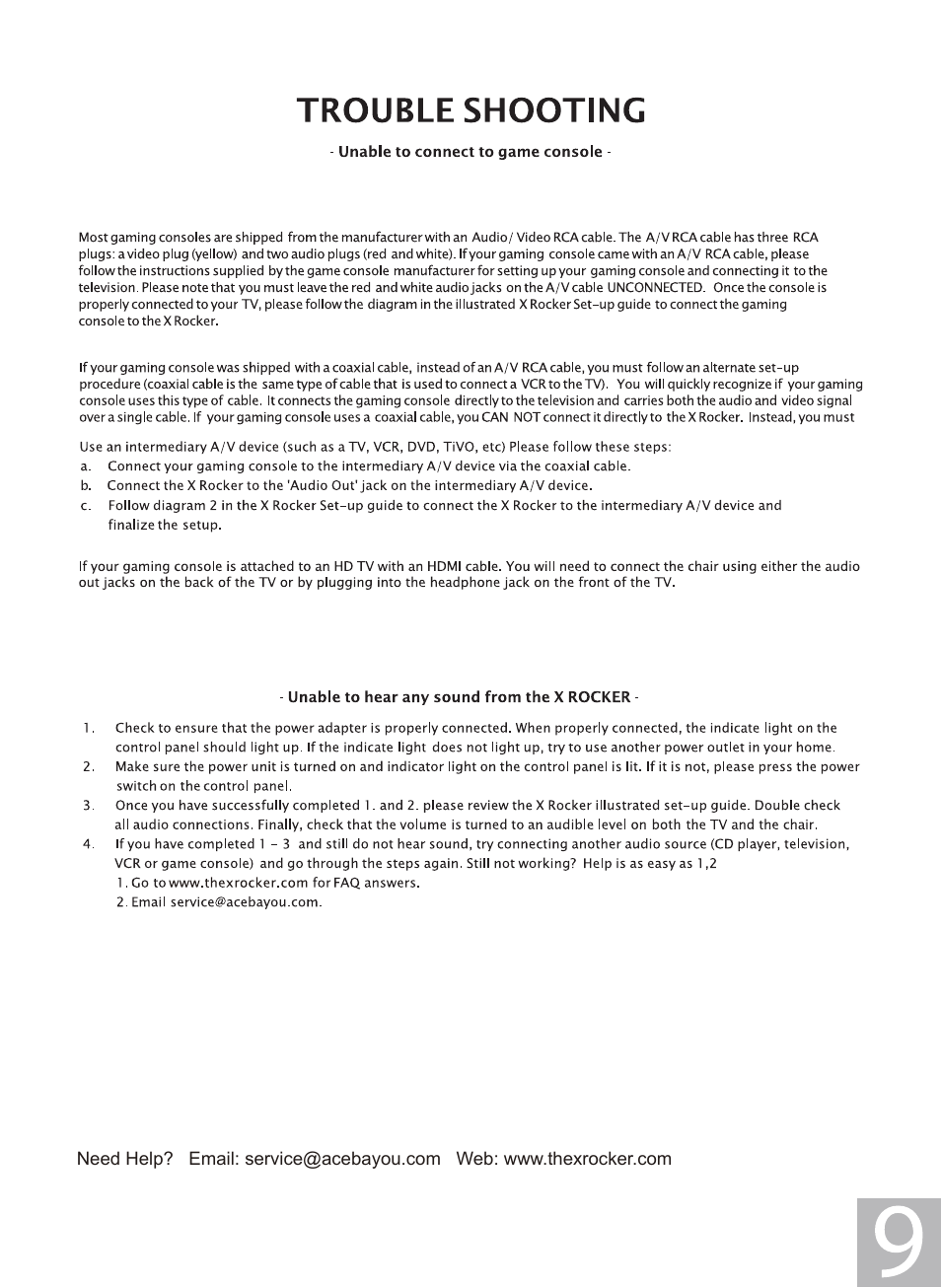 Sync manual 7.pdf | X Rockers 06113 User Manual | Page 9 / 10