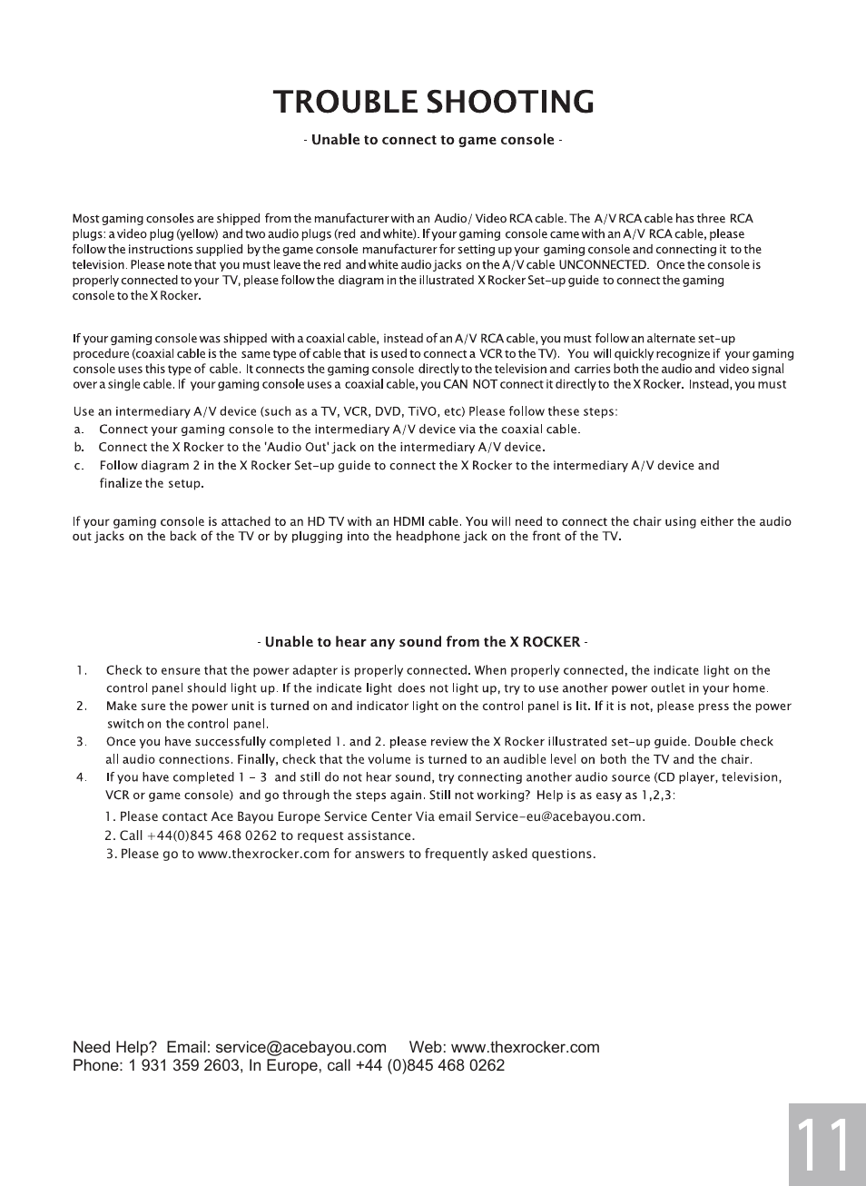 Deluxe manual 9.pdf | X Rockers 06114 User Manual | Page 11 / 12