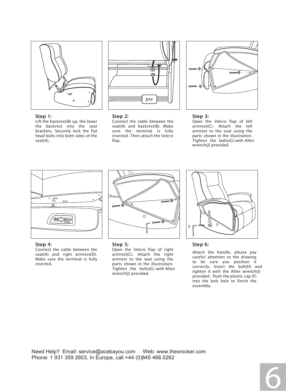 X Rockers 06114 User Manual | Page 6 / 12