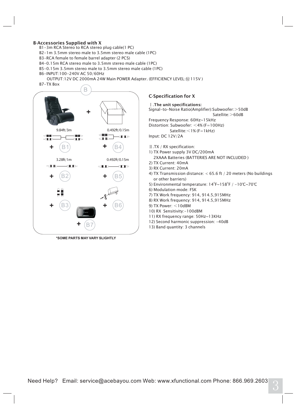 X Rockers 51259-X User Manual | Page 3 / 8