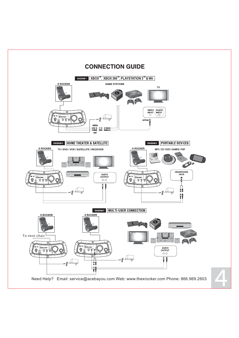 X Rockers 51276 User Manual | Page 4 / 6