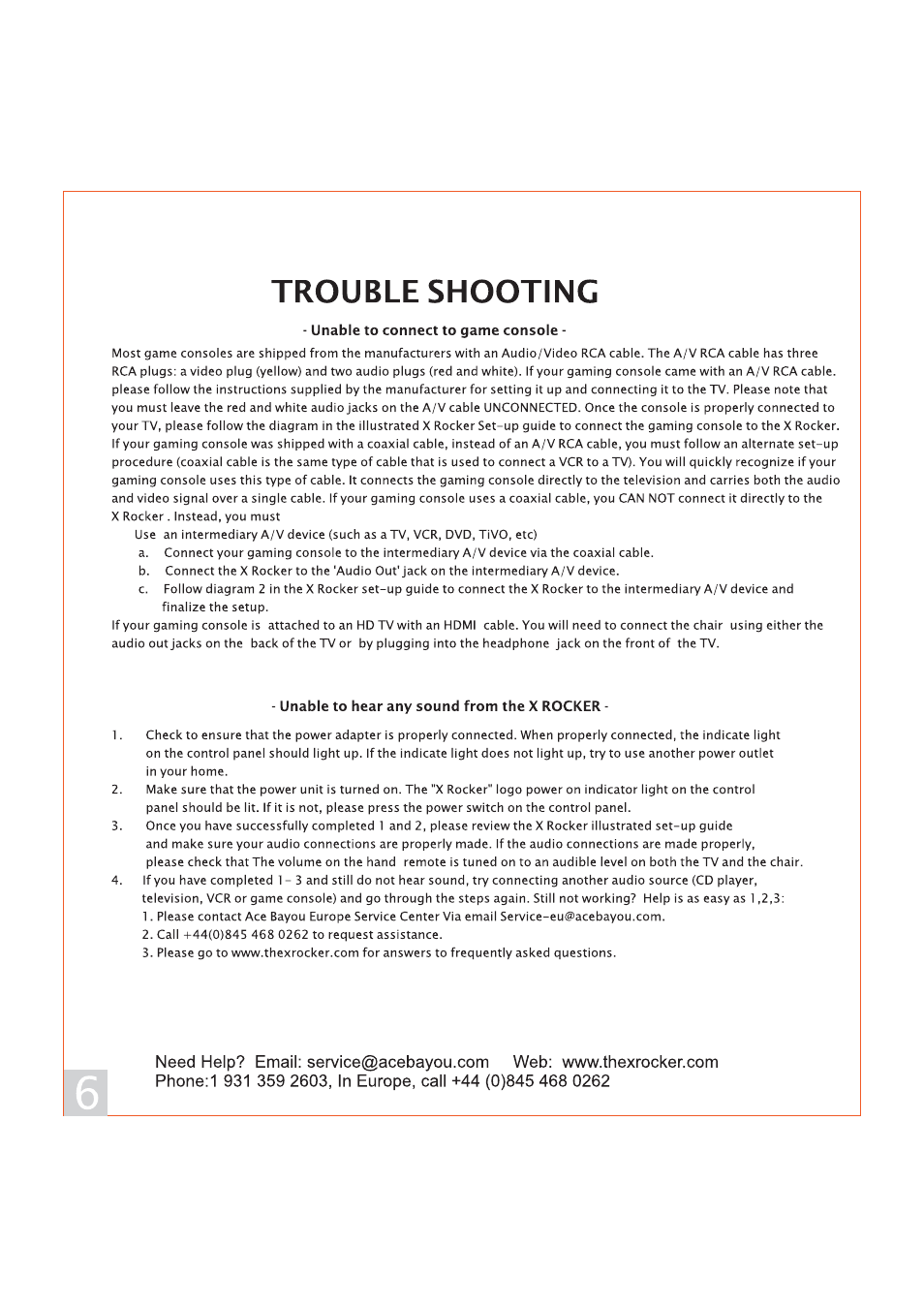 X Rockers 51451 User Manual | Page 6 / 8