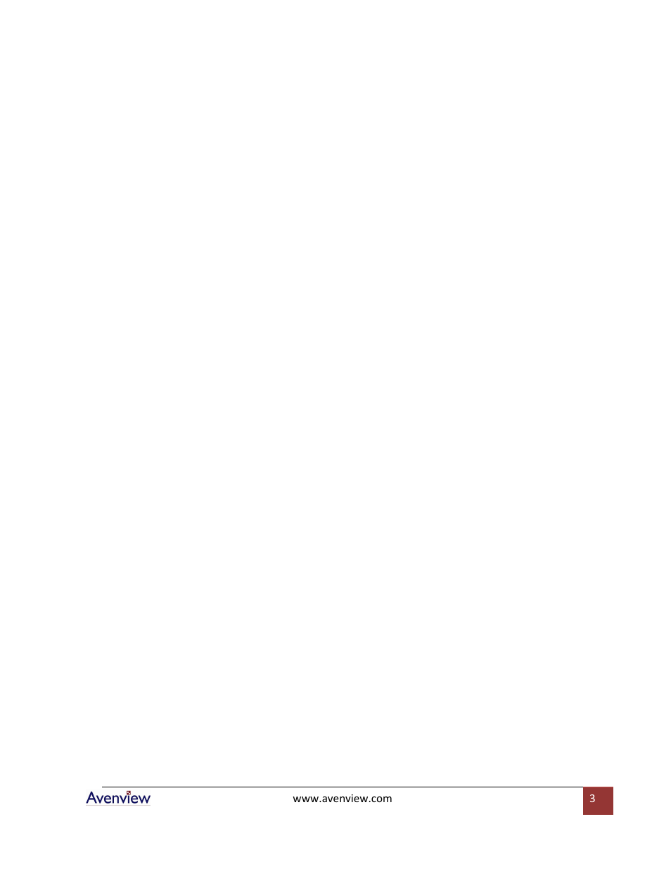 Avenview SW-DVI-16X16 User Manual | Page 3 / 29