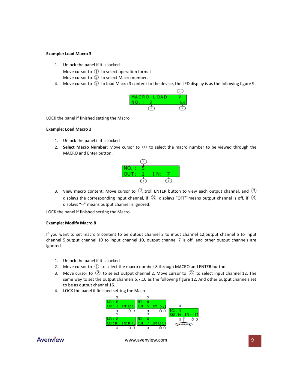 Avenview SW-DVI-16X16 User Manual | Page 9 / 29