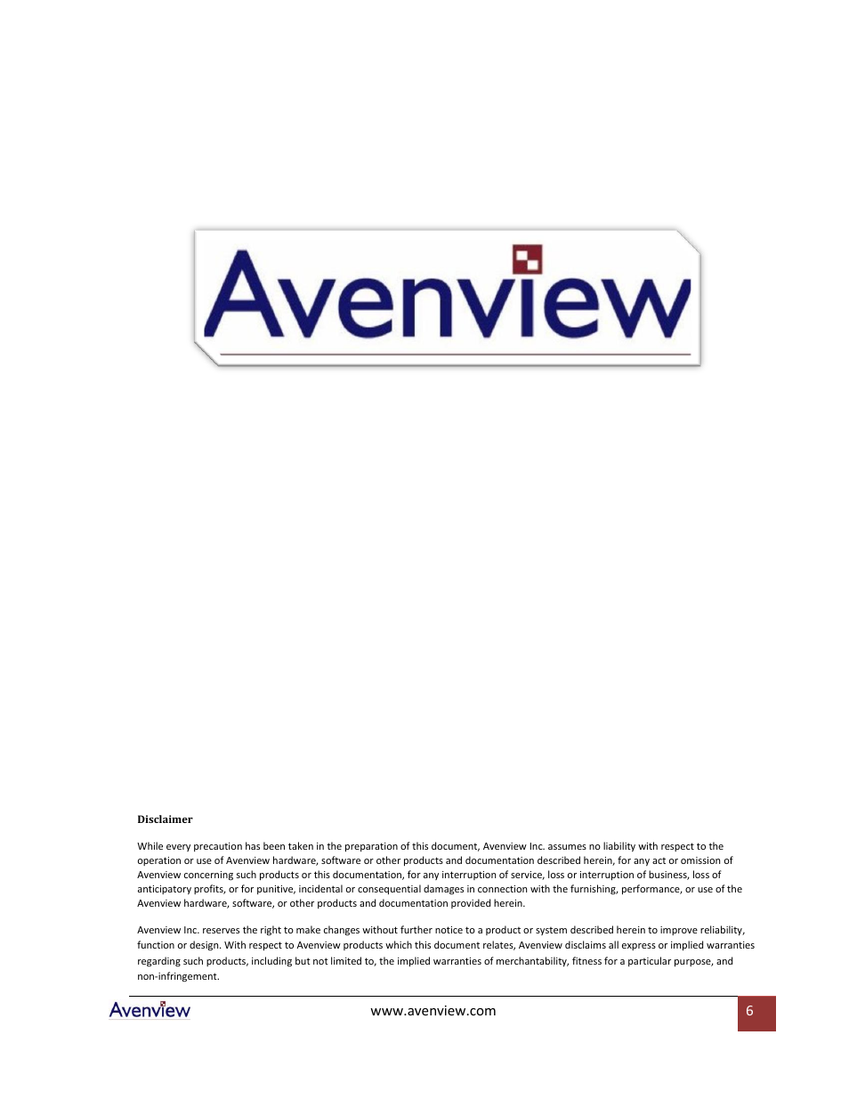 Avenview C-USB-DVI User Manual | Page 6 / 6