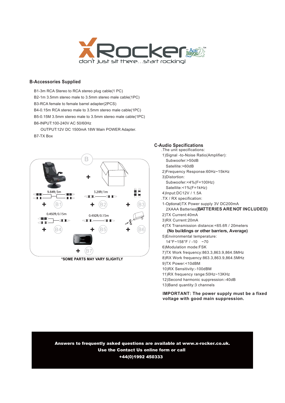X Rockers 51483 User Manual | Page 3 / 10