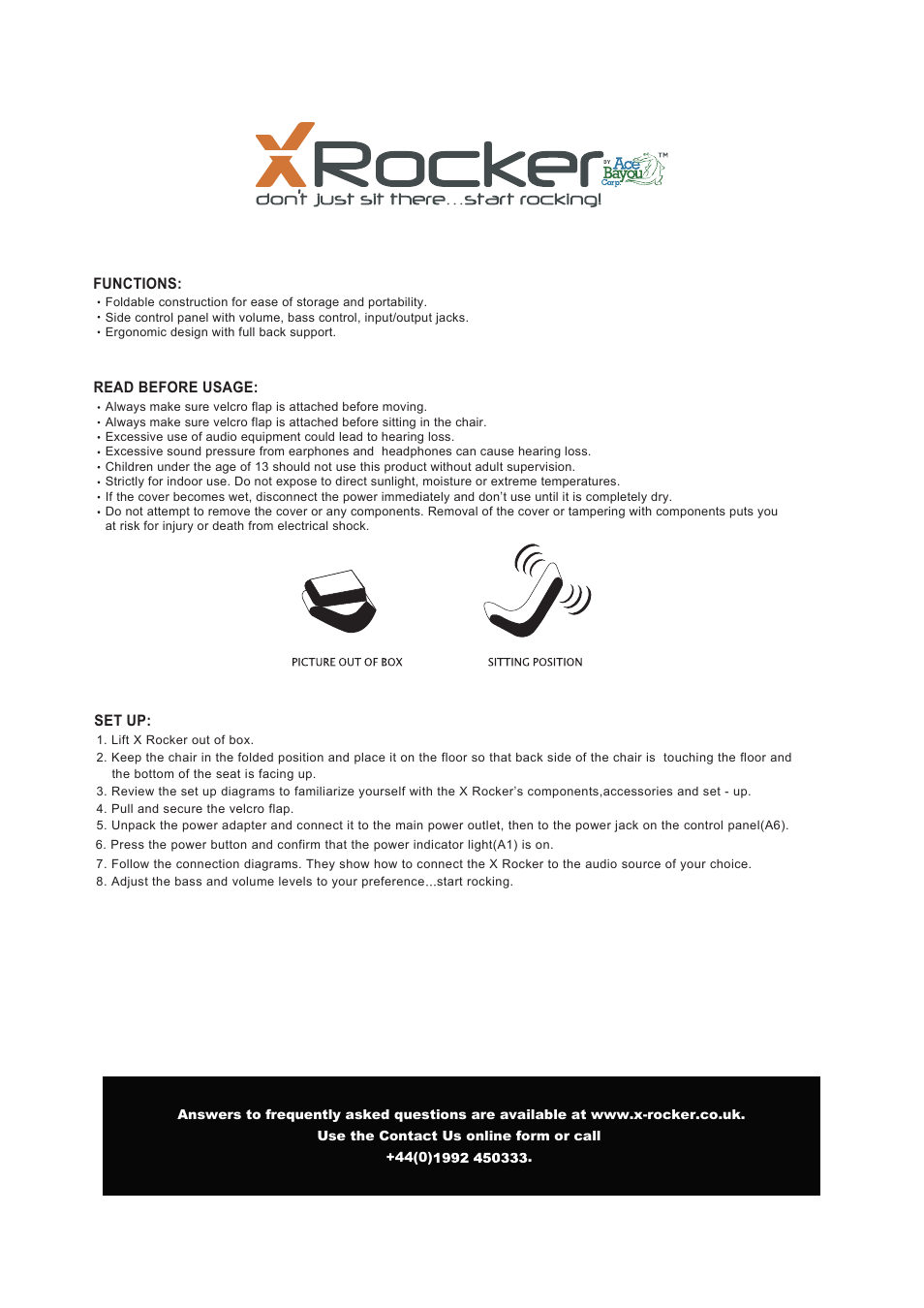 X Rockers 51071 User Manual | Page 3 / 7