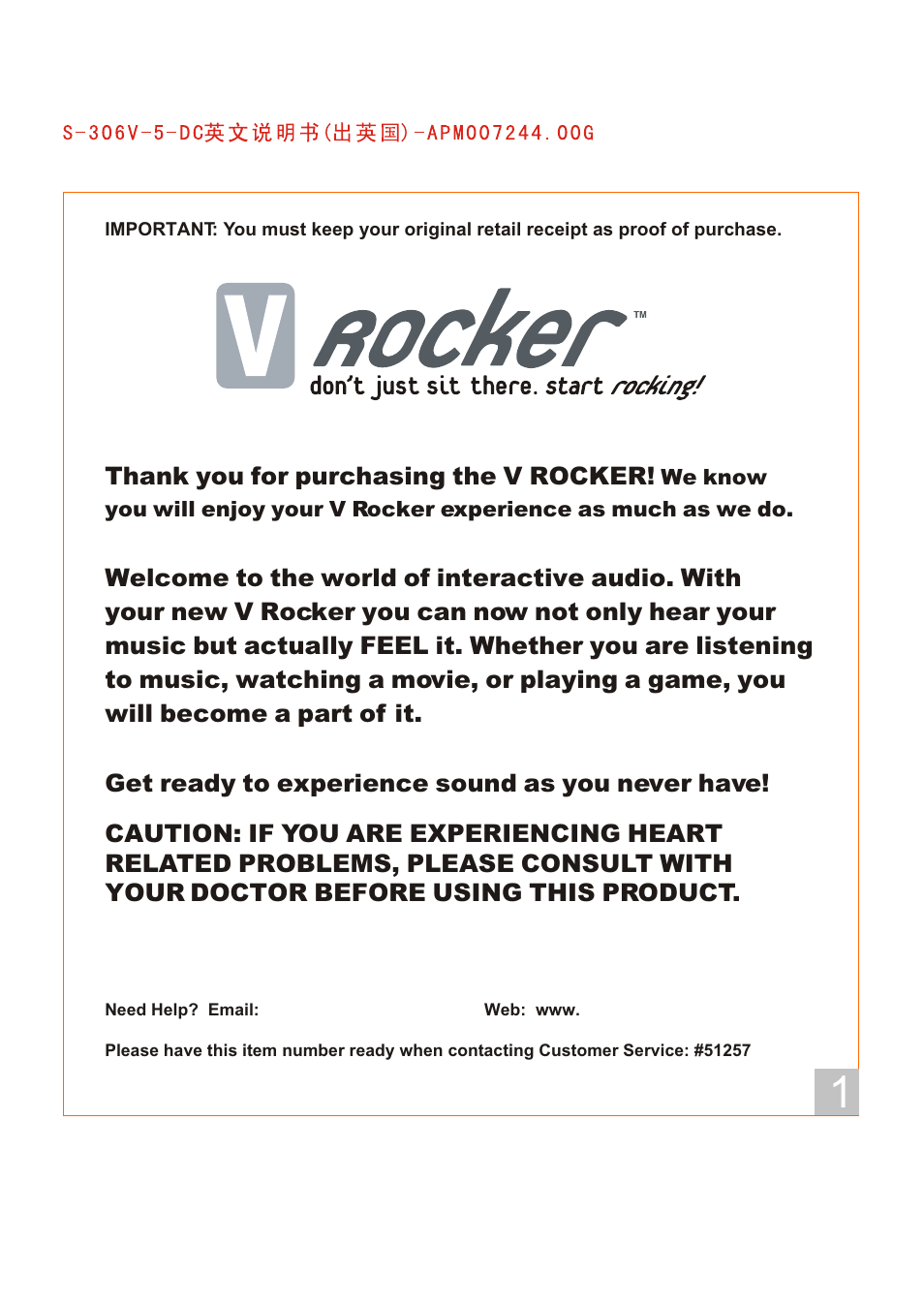 X Rockers 51344 User Manual | 8 pages