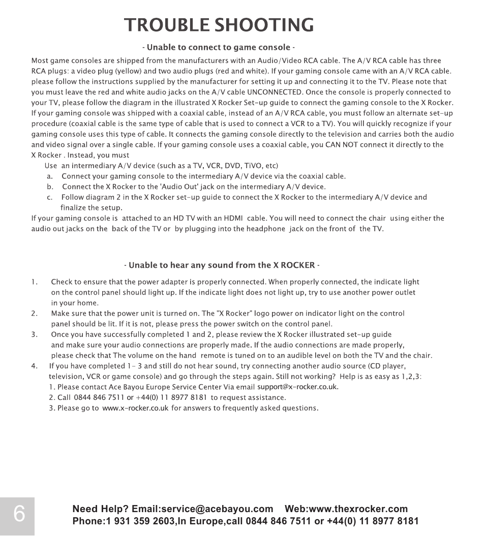 X Rockers 43111 User Manual | Page 6 / 8