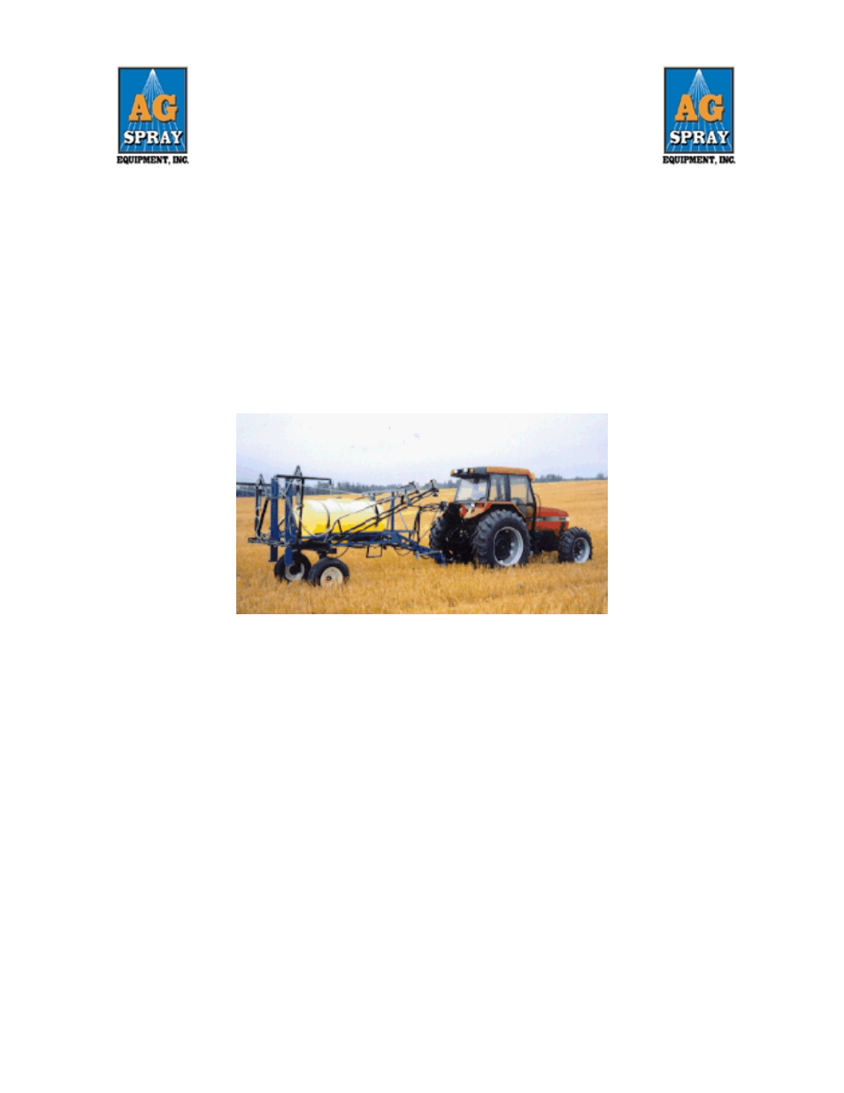 Ag Spray Equipment AG300-500RC User Manual | 10 pages