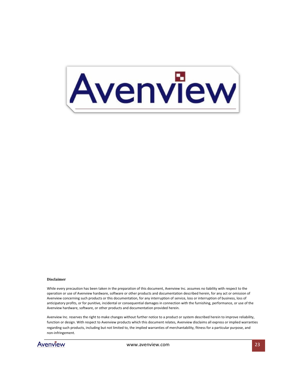 Avenview Rackmount Keyboard Drawer RSUN-N17 User Manual | Page 23 / 23