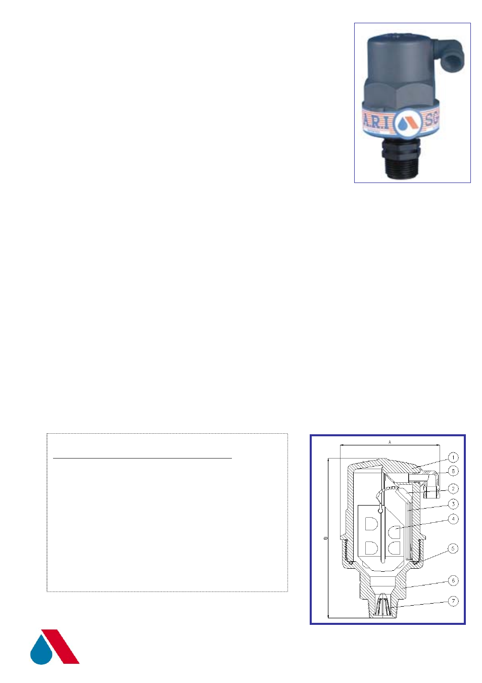 A.R.I. SG10 EN User Manual | 1 page