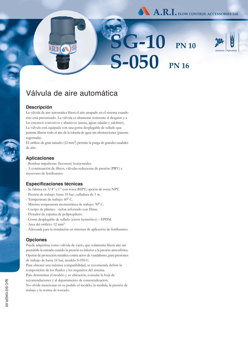 A.R.I. S-050 ES User Manual | 2 pages