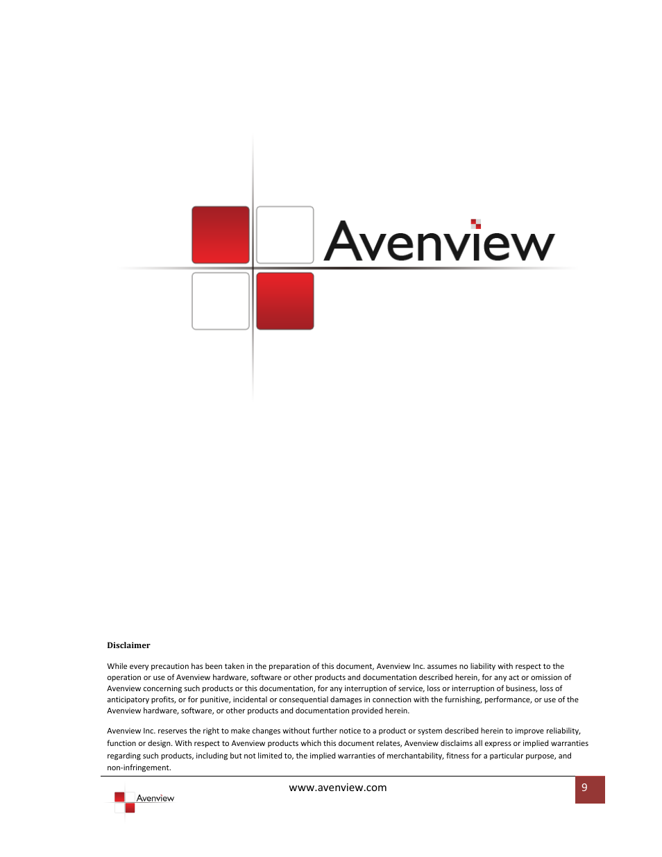 Avenview FO-HDMI-1000M-EMI User Manual | Page 9 / 9