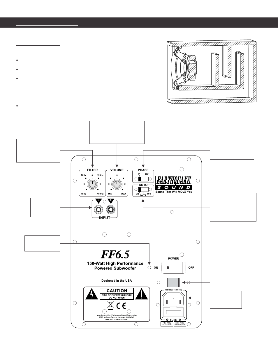 Product overview | EarthQuake FF-6.5 User Manual | Page 5 / 8