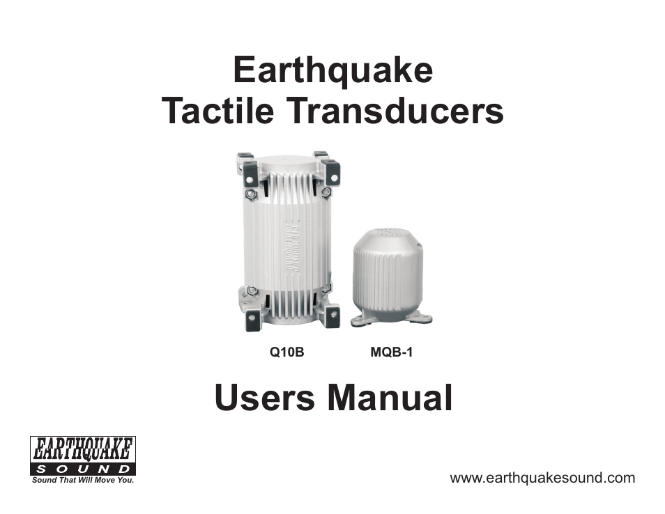 EarthQuake MQB-1 MiniQuake User Manual | 12 pages