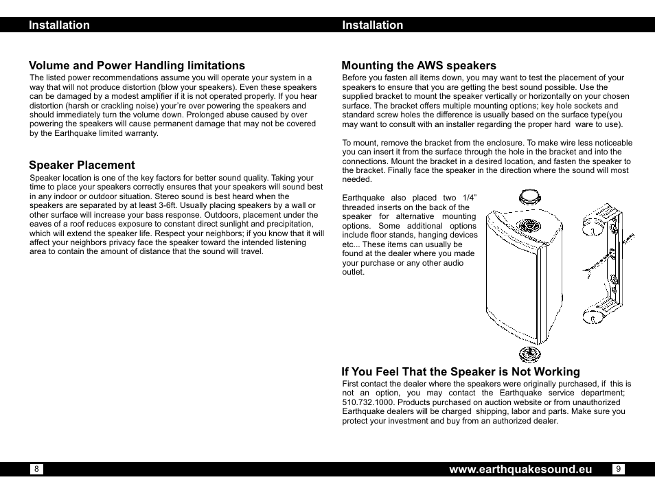 EarthQuake AWS-802 User Manual | Page 5 / 6