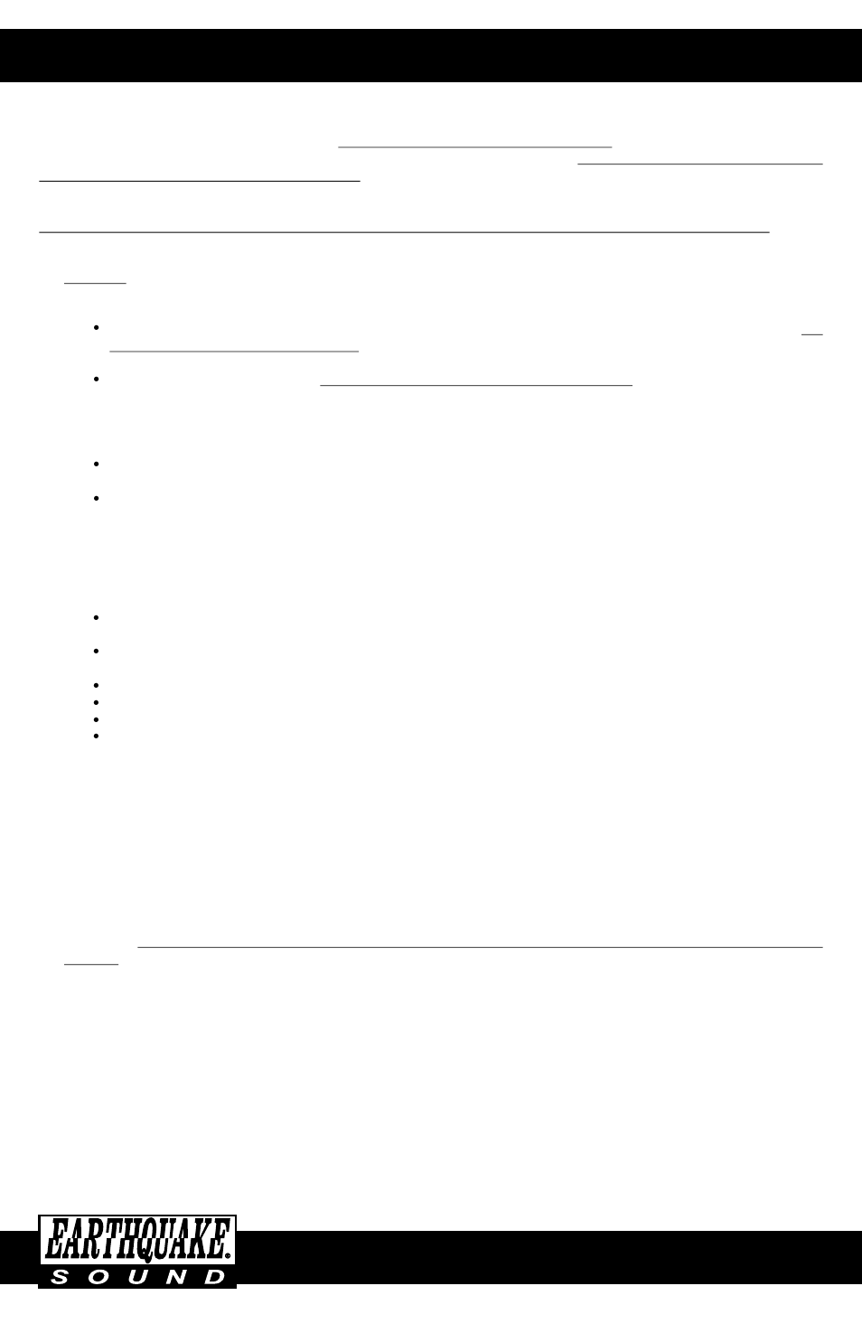 Tnt coaxial - one (1) year warranty guidelines | EarthQuake T-57 User Manual | Page 2 / 2