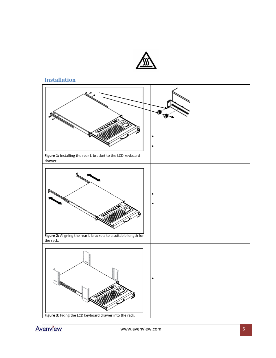 Installation | Avenview RKM Series RKM-PS2 User Manual | Page 6 / 9