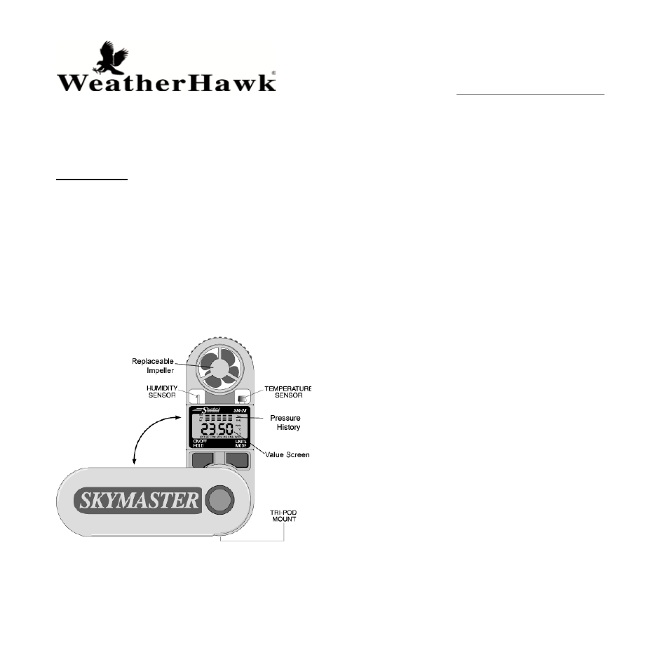 Skymaster manual german revised, Sm-28 skymaster manual v 4.05 - deutsch, Einführung | WeatherHawk SM-28 Skymaster Wind/Weather Meter User Manual | Page 20 / 32