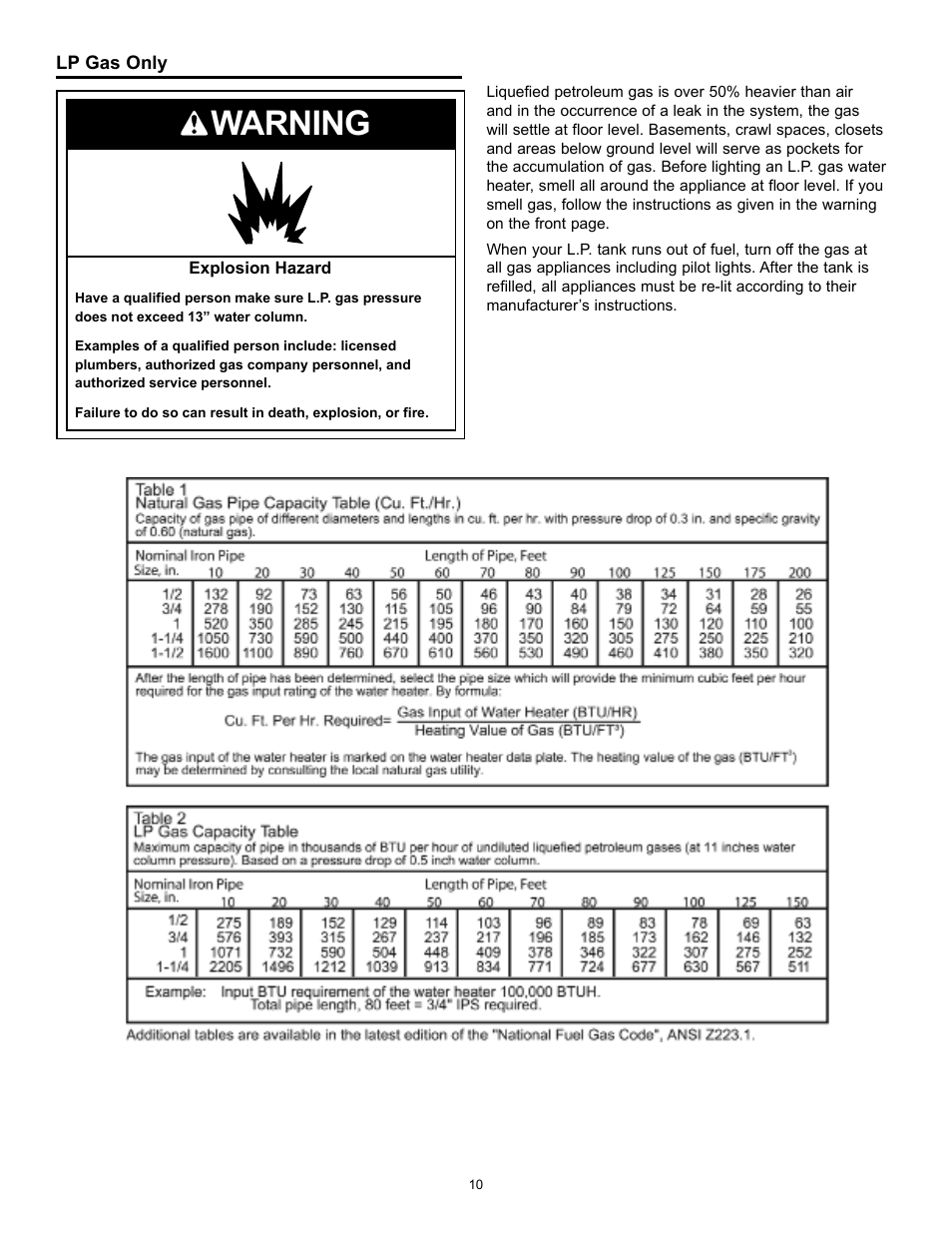 Warning | State GS6 40 YBFS User Manual | Page 10 / 40