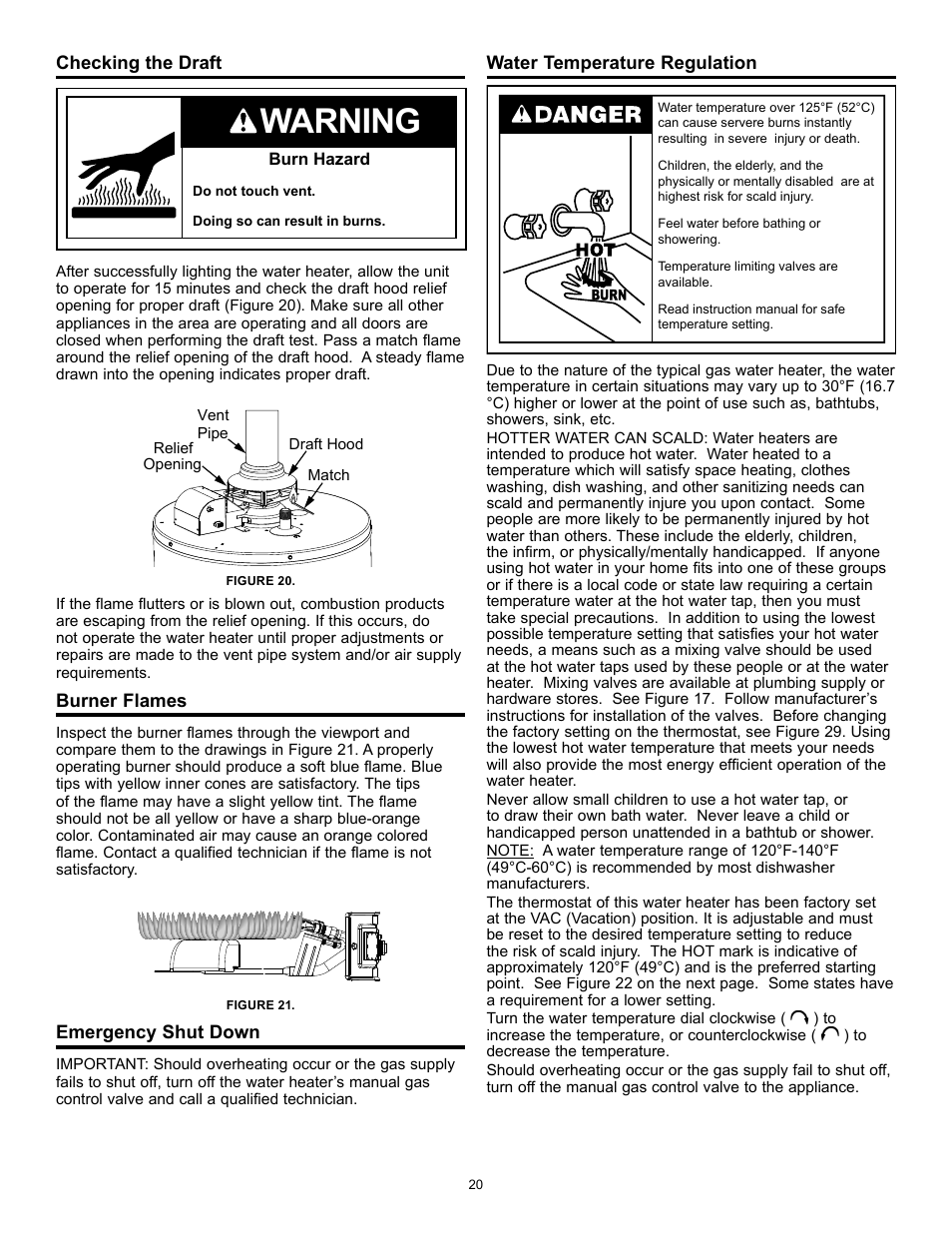 Warning | State GS6 40 YBFS User Manual | Page 20 / 40