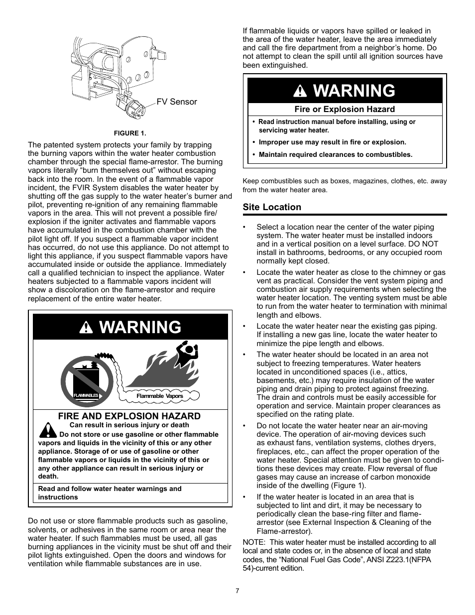 Warning | State GS6 40 YBFS User Manual | Page 7 / 40