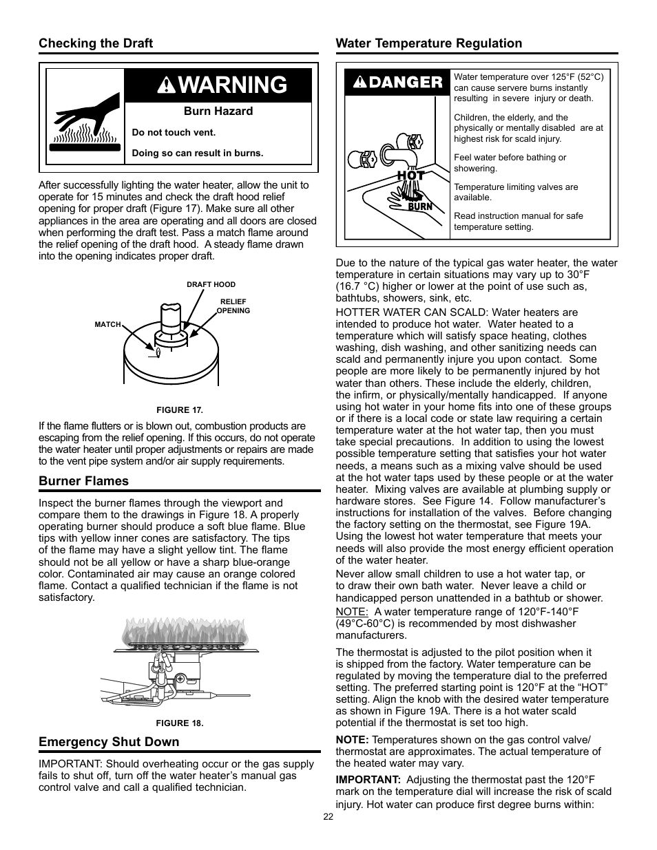 Warning | State Series 301 User Manual | Page 22 / 40
