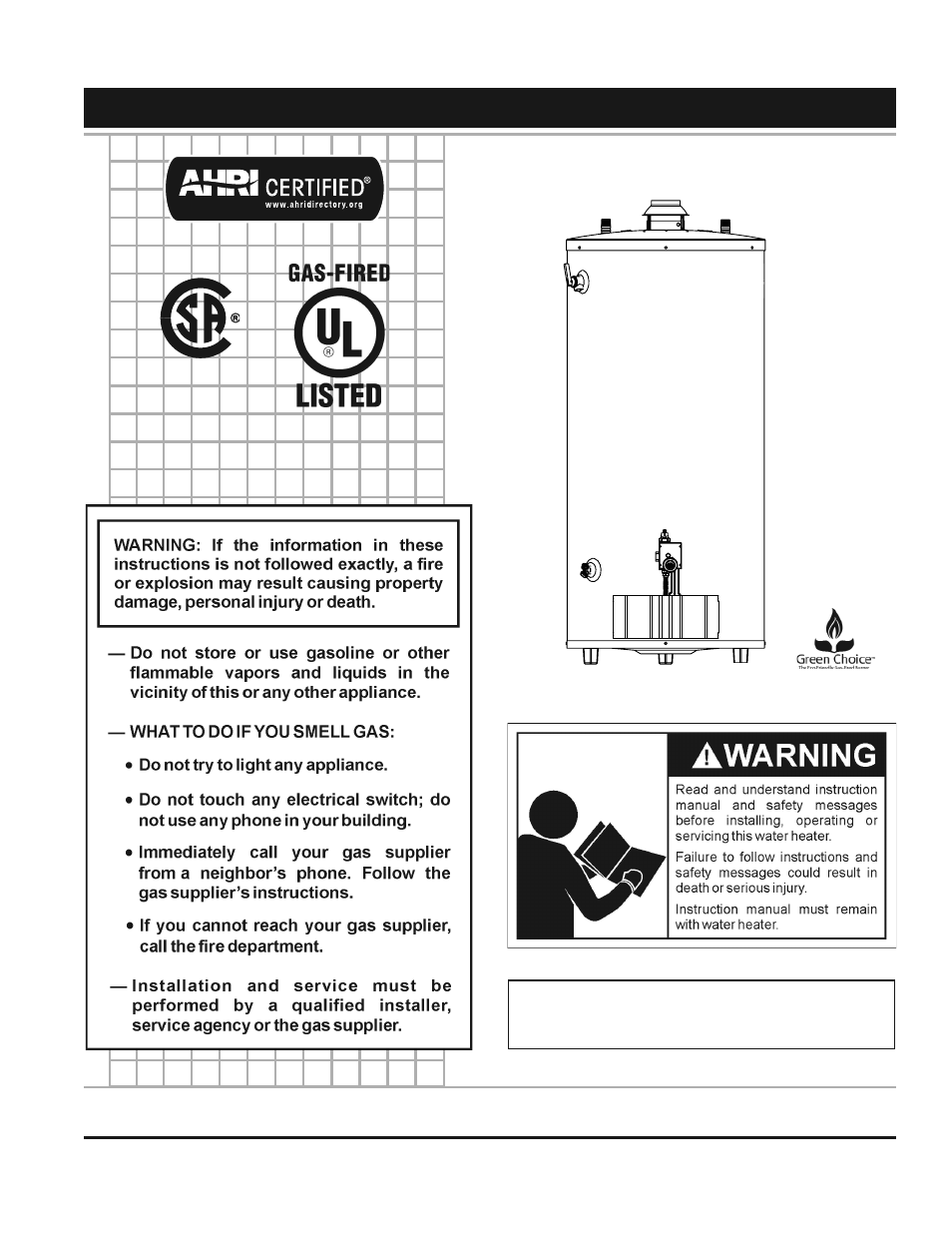 State GS6 75 URRBS User Manual | 32 pages