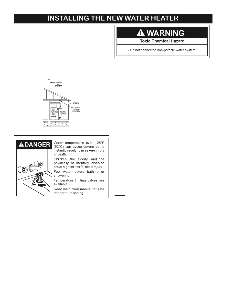 Installing the new water heater | State GS6 75 URRBS User Manual | Page 10 / 32