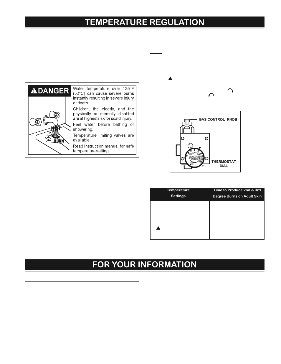 For your information, Temperature regulation | State GS6 75 URRBS User Manual | Page 17 / 32
