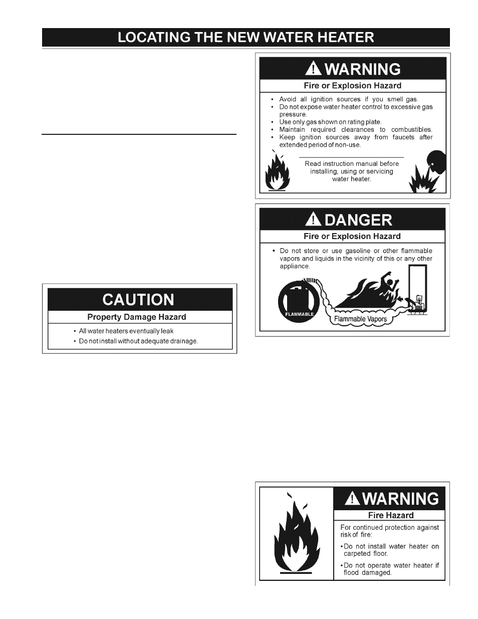 Locating the new water heater | State GS6 75 URRBS User Manual | Page 7 / 32