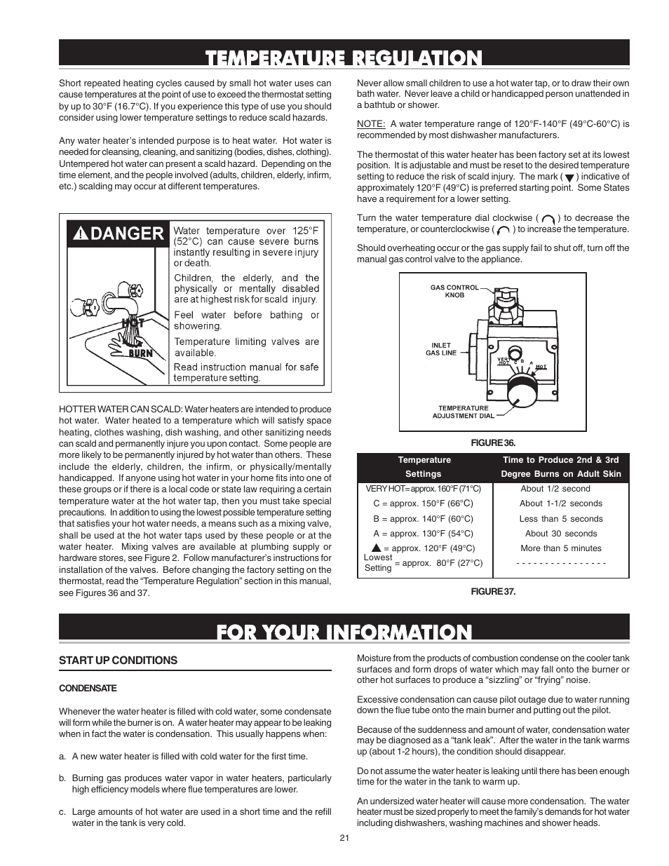 For y, Tempera | State PR6 50 NHDST2 User Manual | Page 21 / 28