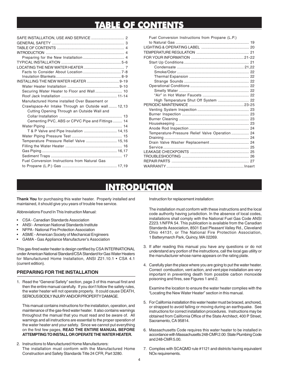 Introduction | State PR6 50 NHDST2 User Manual | Page 4 / 28