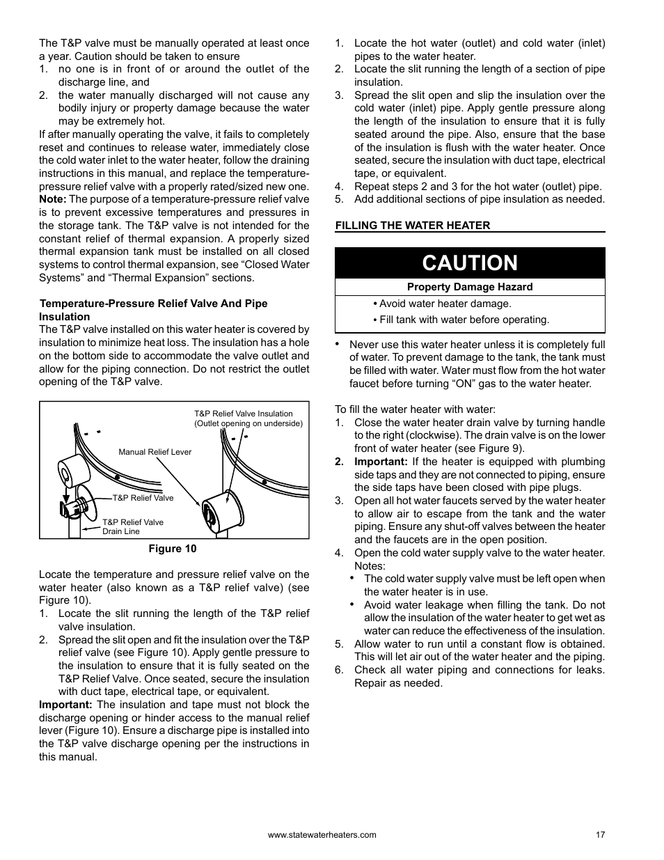 Caution | State GS6 75 YRDS L User Manual | Page 17 / 48