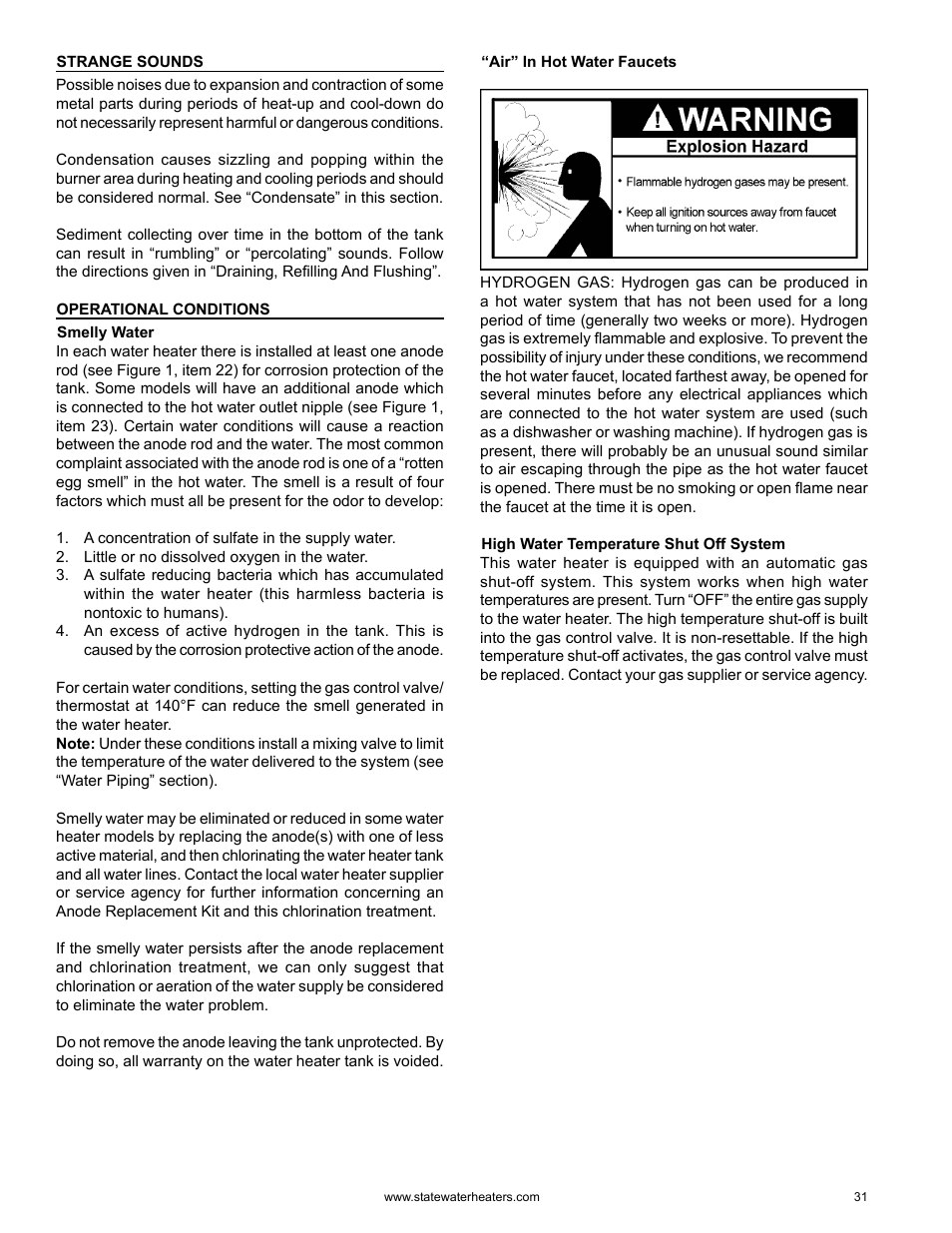 State GS6 75 YRDS L User Manual | Page 31 / 48