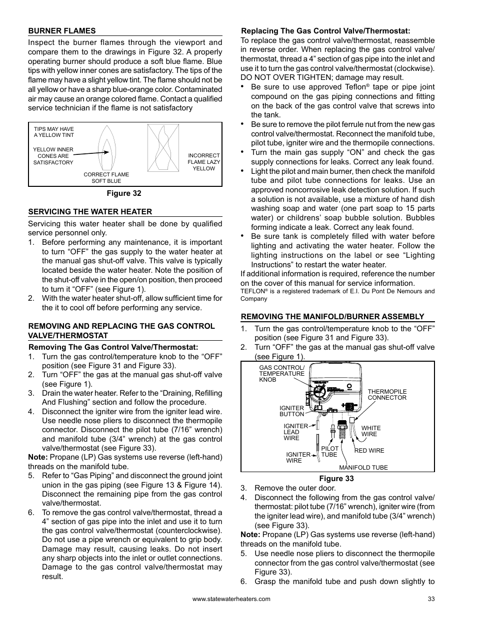 State GS6 75 YRDS L User Manual | Page 33 / 48