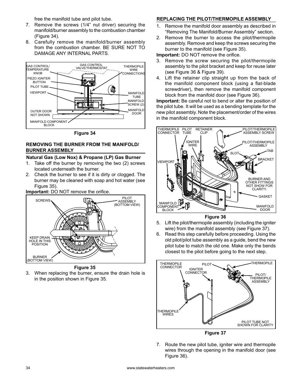 State GS6 75 YRDS L User Manual | Page 34 / 48