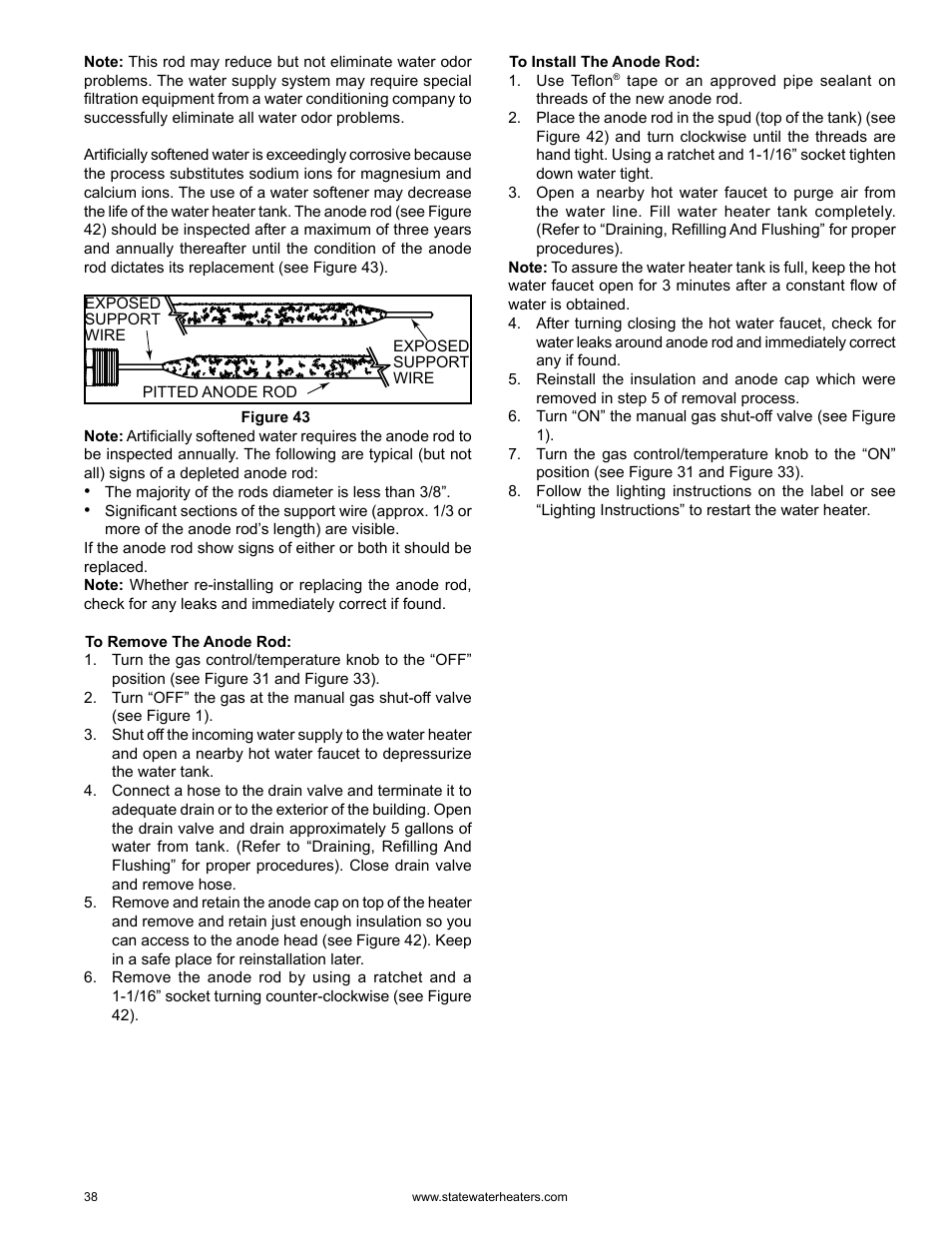 State GS6 75 YRDS L User Manual | Page 38 / 48