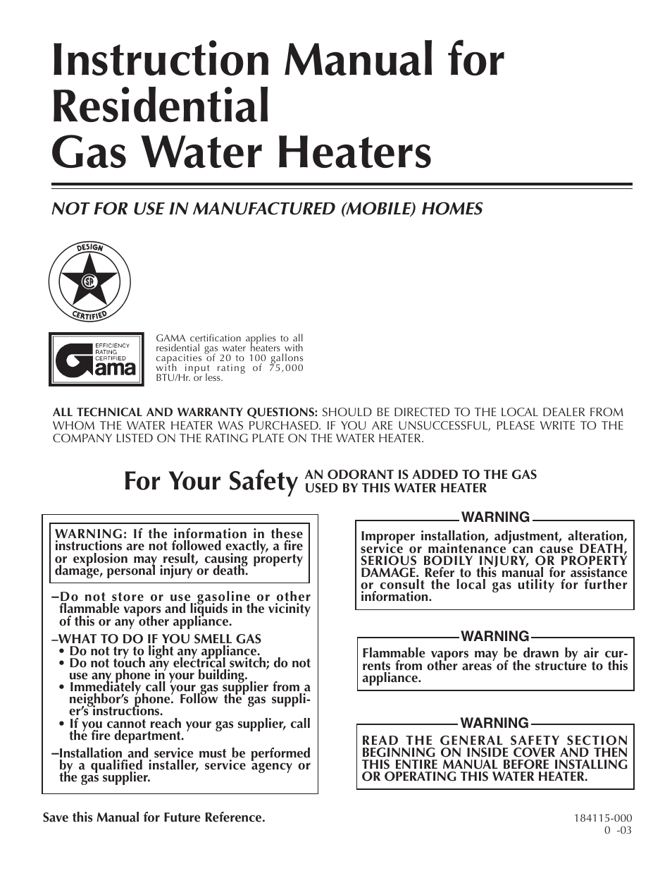 State GS6 65 XRRT User Manual | 24 pages