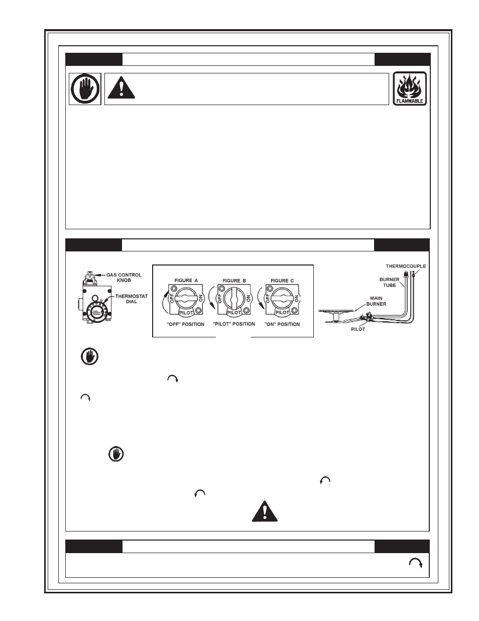 For your safety read before lighting, Lighting instructions, Warning | State GS6 75 XRRS User Manual | Page 15 / 24