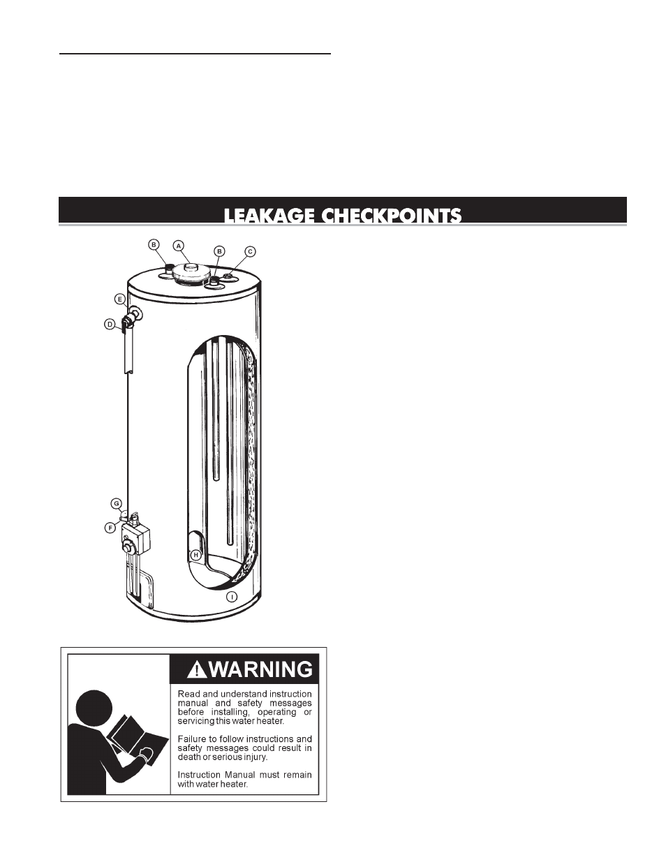Leakage checkpoints | State GS6 75 XRRS User Manual | Page 21 / 24