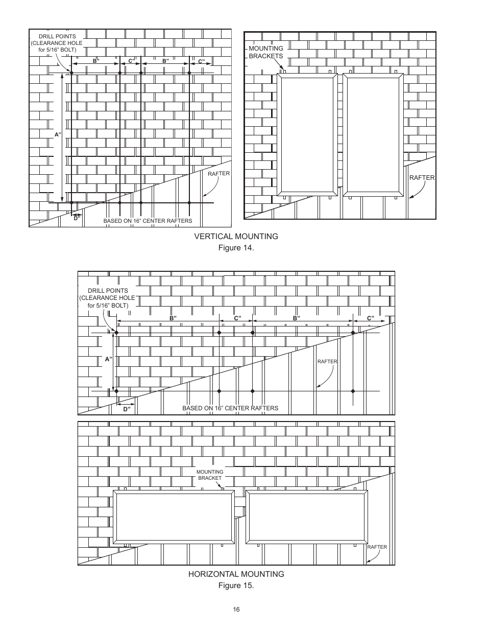 Vertical mounting horizontal mounting, Figure 14. figure 15 | State Standard Systems User Manual | Page 16 / 40